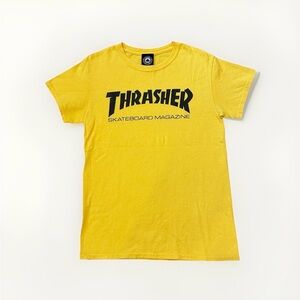 Thrasher Yellow Logo Tee - Men's Casual Skate Shirt